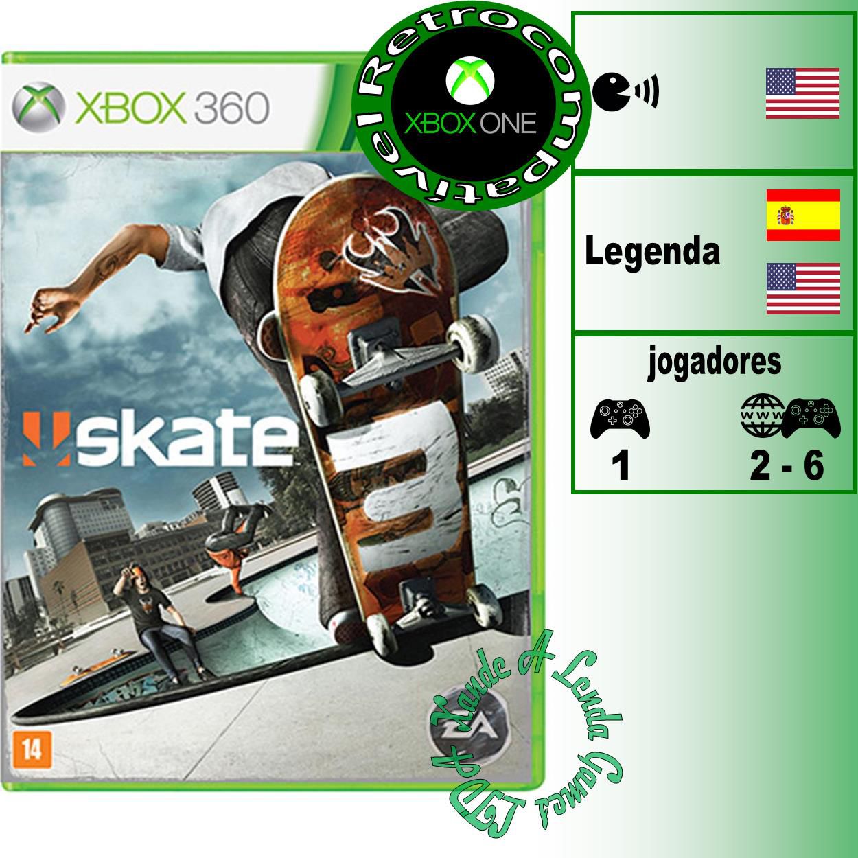 Jogo Skate 3 PS3 mídia física em Promoção na Americanas