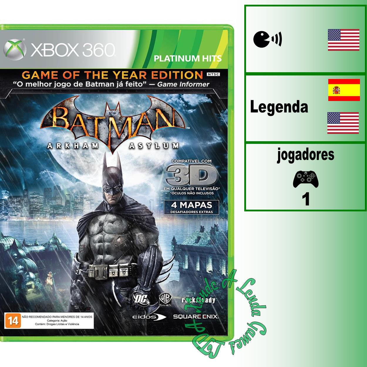 GamesDUB-BR Dubla Batman: Arkham Asylum - Tribo Gamer