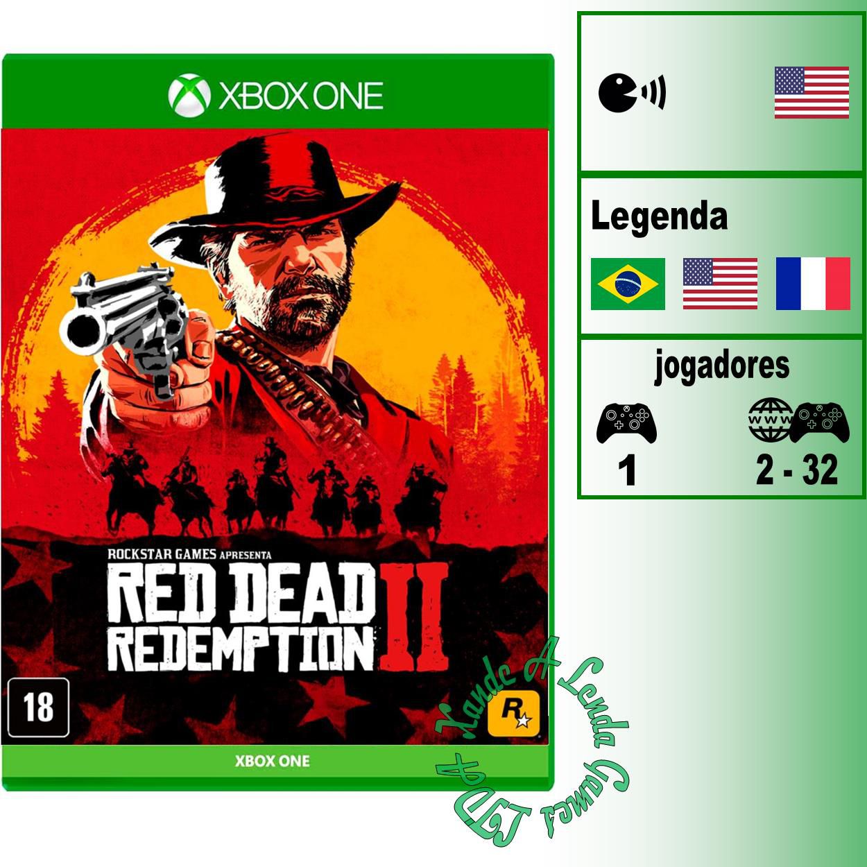 Red Dead Redemption 2 - XBOX ONE - Xande A Lenda Games. A sua loja