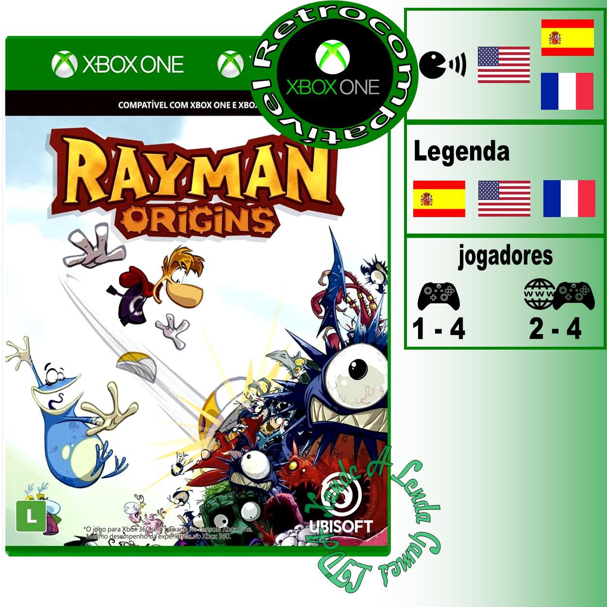 Jogo Rayman Origins Xbox 360 e Xbox One Mídia Física (Novo) - Família Gamer