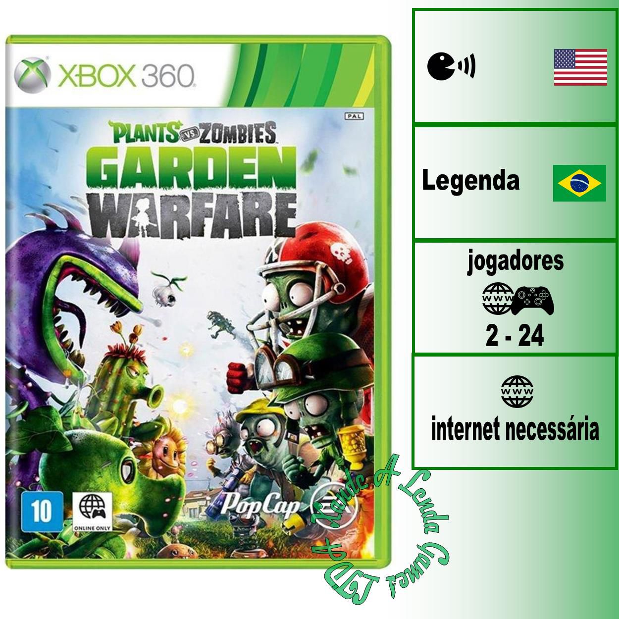 Plants Vs Zombies - Garden Warfare - Xbox 360 : : Games e  Consoles