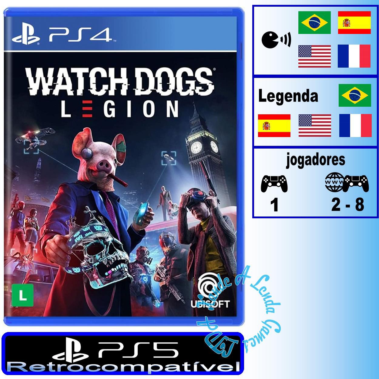 Jogo Watch Dogs: Legion - Xbox One / Series X - Ubisoft - Jogos de