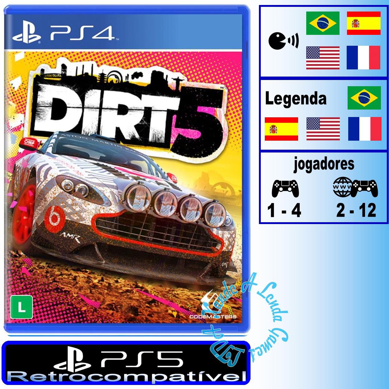 NOVO JOGO DE CARROS DO PLAYSTATION 5 (DIRT 5 PS5) 