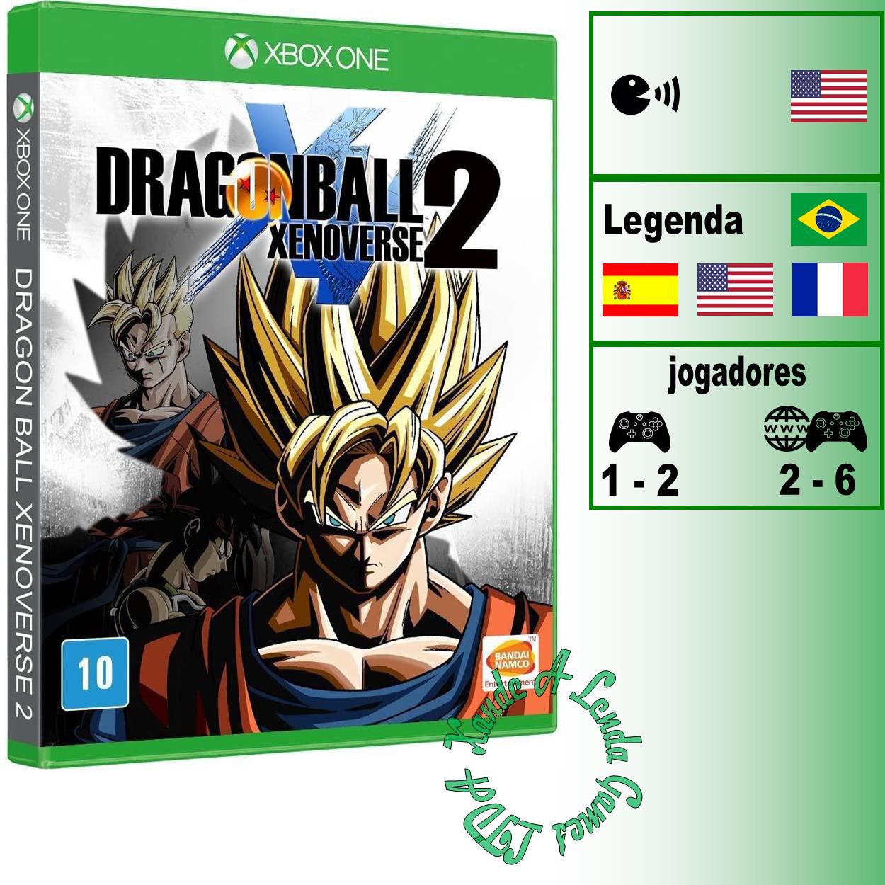 DRAGON BALL XENOVERSE 2  XBOX ONE - Jogo Digital