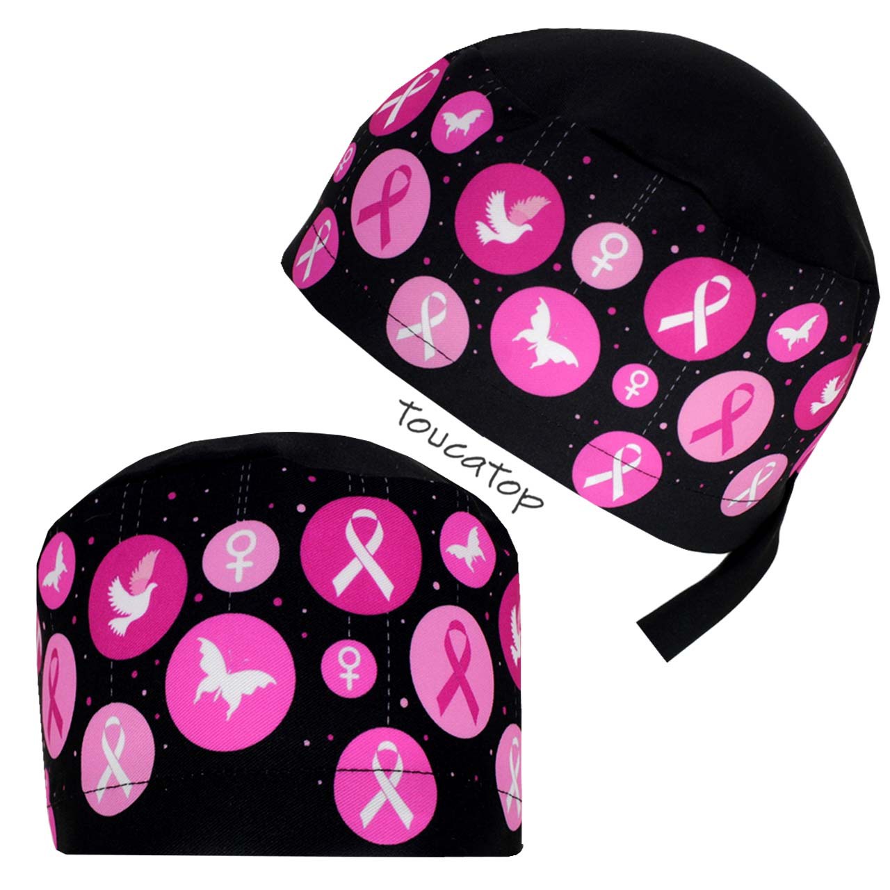 Gorro Cirúrgico, IGG+ Positivo, Rosa Neon, Fundo Preto - ToucaTop - Toucas  Cirúrgicas Divertidas e Personalizadas