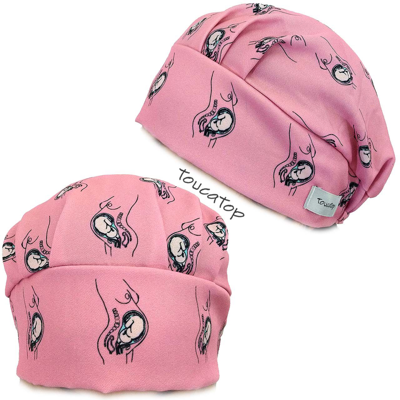 Gorro Cirúrgico, IGG+ Positivo, Rosa Neon, Fundo Preto - ToucaTop - Toucas  Cirúrgicas Divertidas e Personalizadas