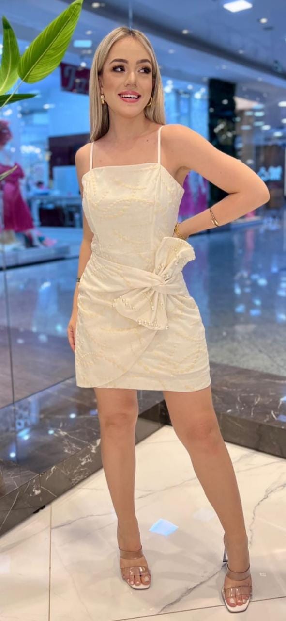 Vestido Laço bordado Lilly Belle - Donna Morena - Moda Feminina