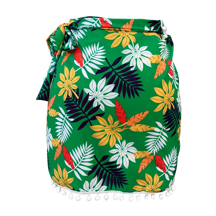 Saída de Praia Saia Pareô Floresta Tropical Verde - Biquíni & Moda Praia –  Marétoa