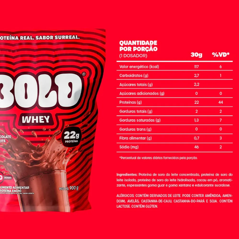 Whey Protein 3w | Bold Whey (900g) - Escolha O Sabor - Boa Forma Shop ...