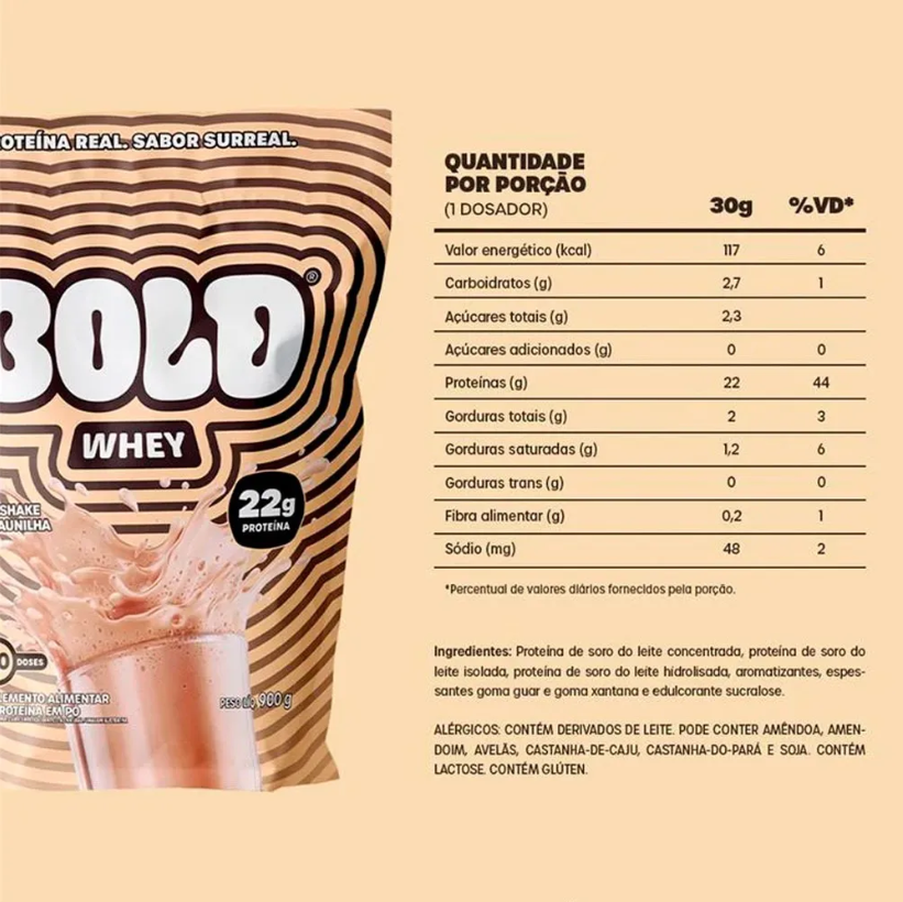 Whey Protein 3w | Bold Whey (900g) - Escolha O Sabor - Boa Forma Shop ...