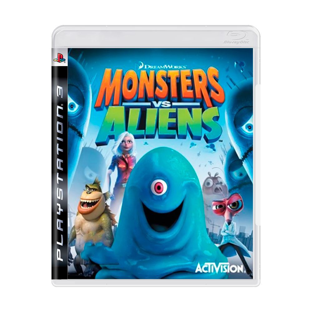 Jogo Monsters vs Aliens PS2 ( Aventura ) Play 2