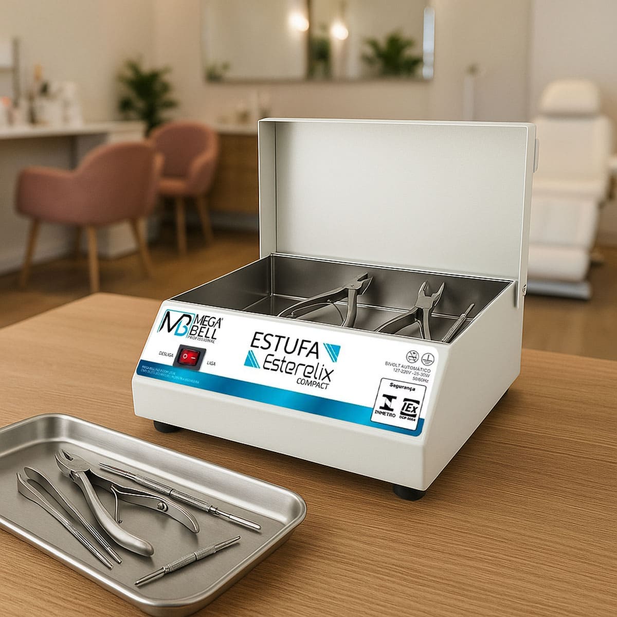 Estufa Esterelix Compact Mega Bell Bivolt Branca para Esterilizar