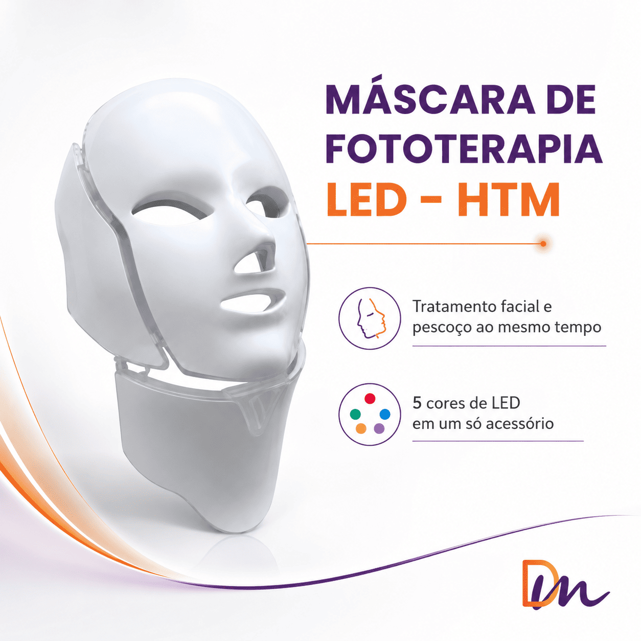 Máscara LED HTM: Rejuvenescimento Facial com Segurança - Dermomed