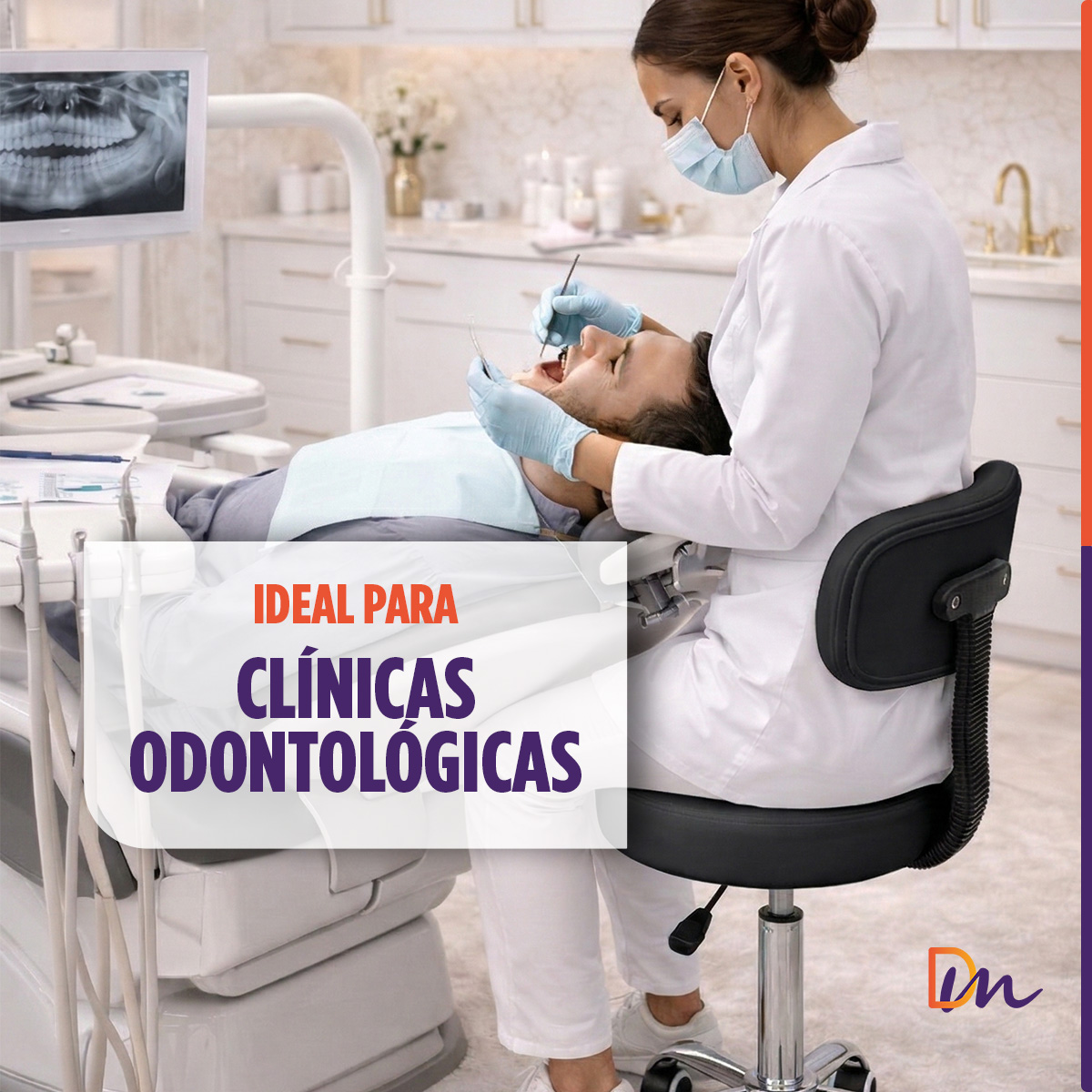 Mocho Giratório com Encosto Akmed para Estética e Clínica
