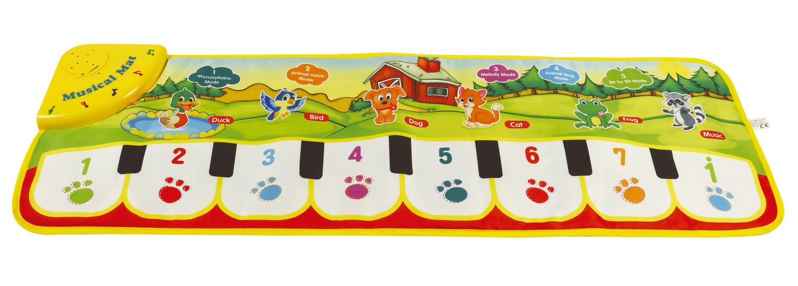 Teclado Musical Animais Fazendinha 7 Sons Educativos Infantil Bebe