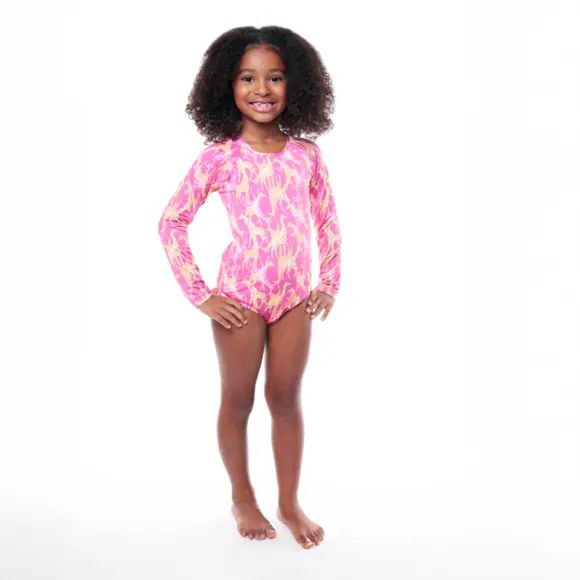 MAIÔ MODA PRAIA TIP TOP - GIRAFINHA - PROTEÇÃO UV50+ - MENINA ...