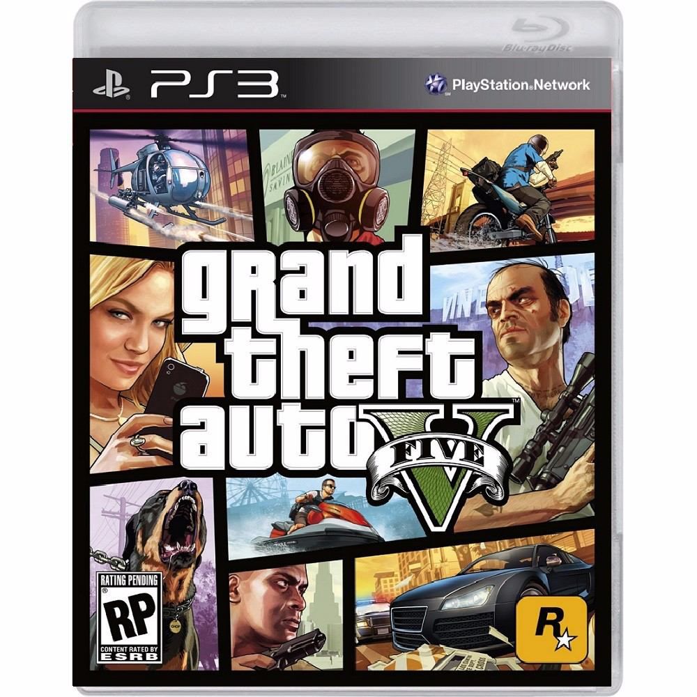 Grand Theft Auto V - GTA V - GTA 5 PS3 - Game Games - Loja de Games Online