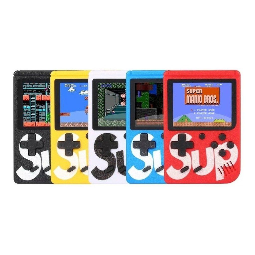 Mini Console Video Game Portátil Sup 400 Jogos Retrô Com Controle