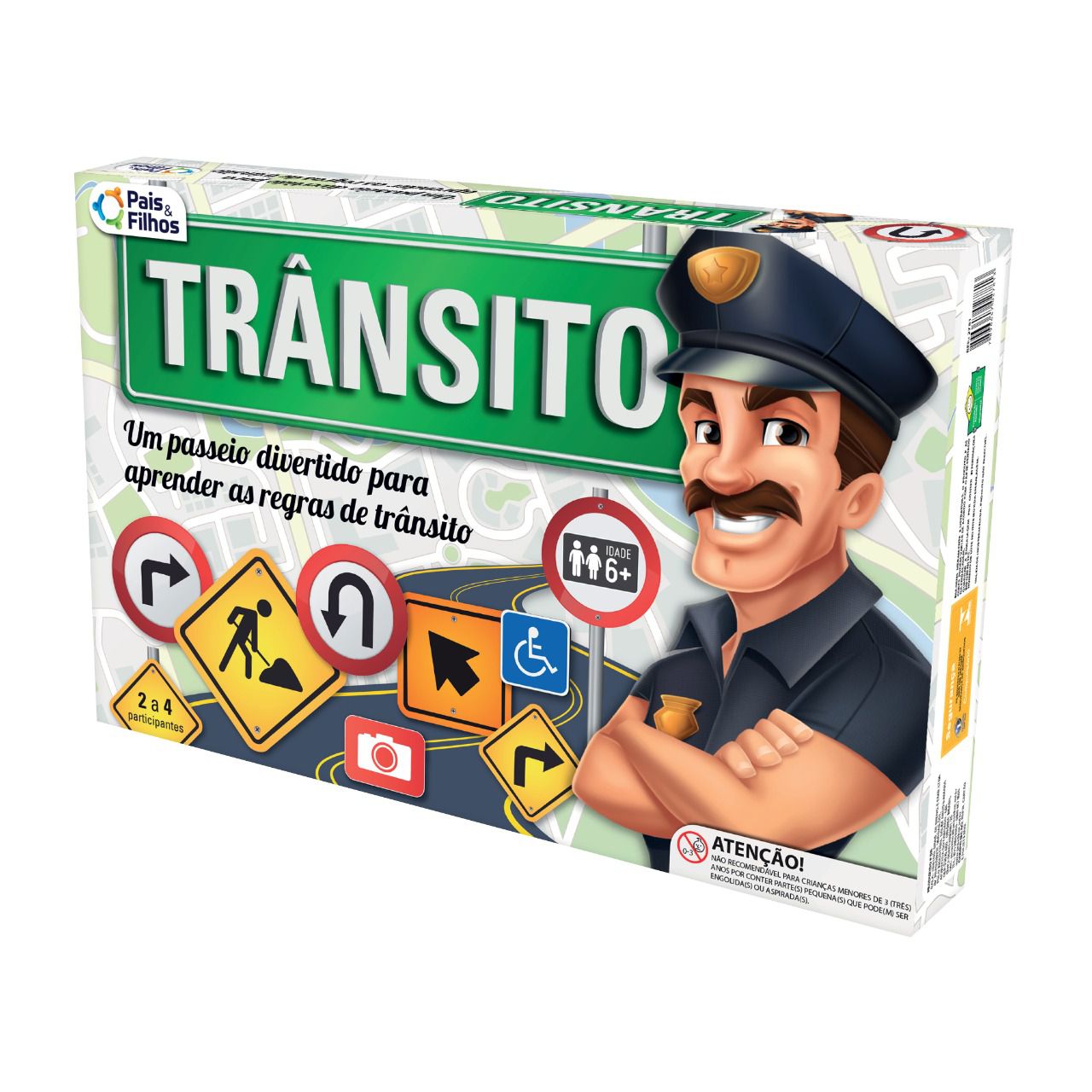 Jogo de Tabuleiro Educativo Trânsito - ENGENHA KIDS - Produtos e