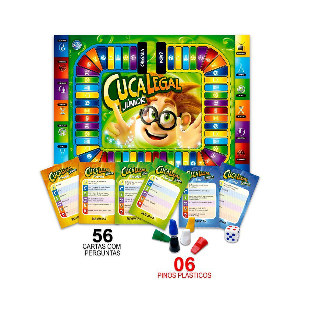 Jogo de Tabuleiro Educativo Cuca Legal Junior - ENGENHA KIDS