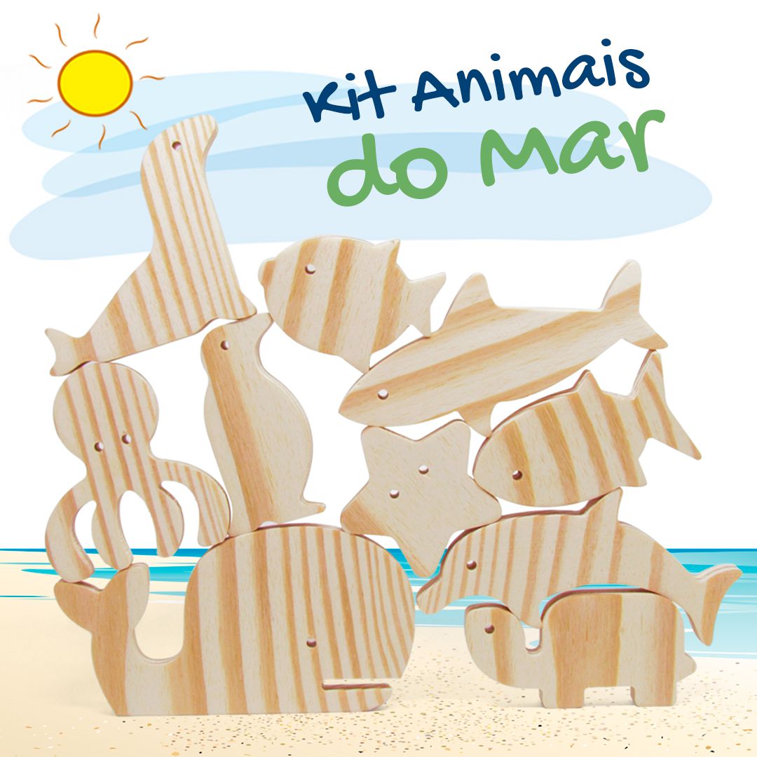 Kit 10 Jogos Quebra Cabeça Infantil Animais Educativo Mdf