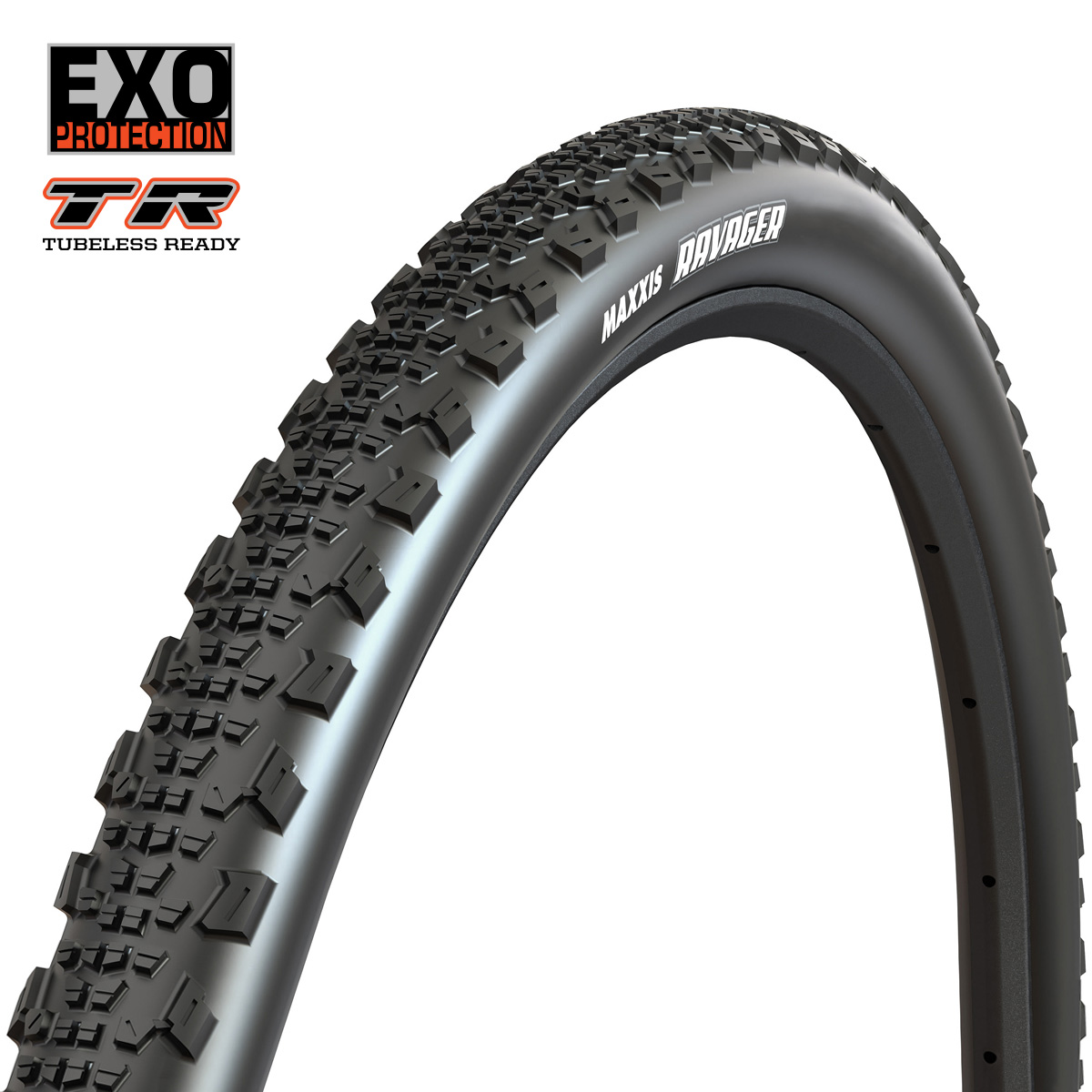 Pneus Maxxis RAVAGER 700x45C Dobrável EXO/TR - Preto (Par) - Azupa