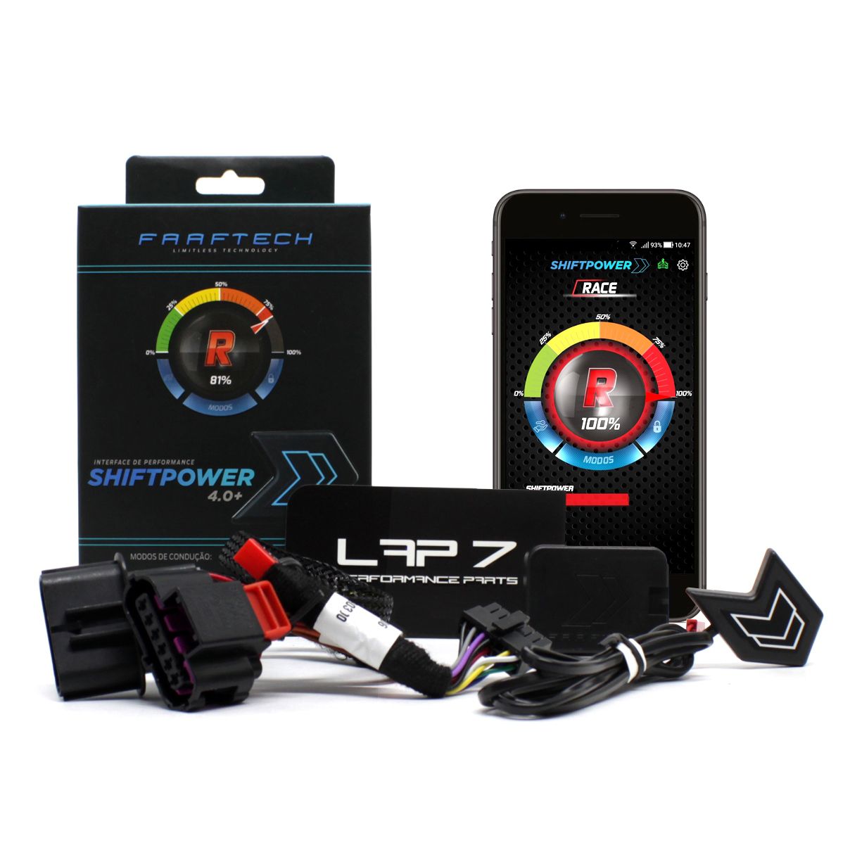 Pedal Shift Power Ft-Sp19+ Modulo Acelerador Chip Plug E Play Bluetooth App