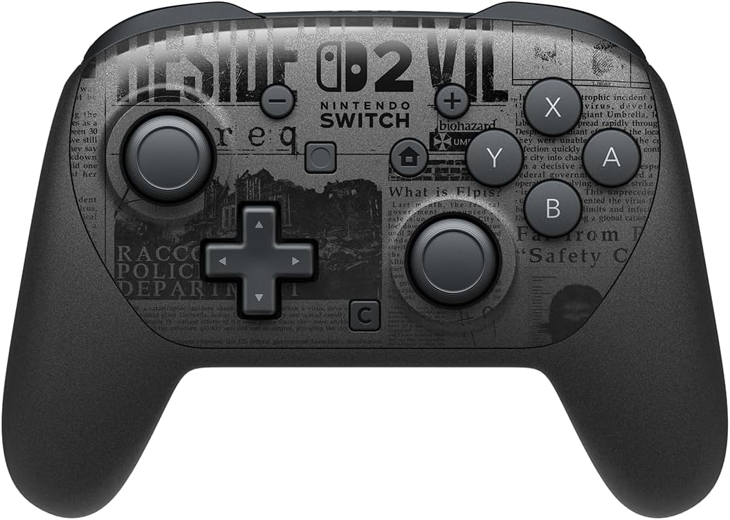 Controle Nintendo Switch 2 Pro Controle Edição Resident Evil