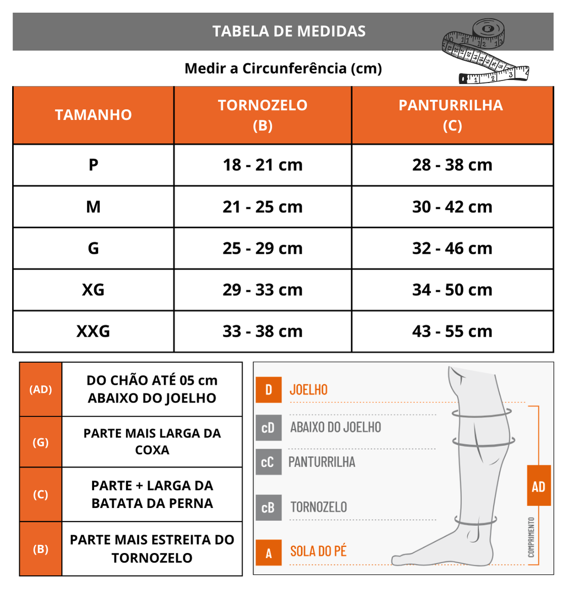 Meia Venosan 6000 20-30 mmHg 3/4 - Compre Aqui - Meias Express