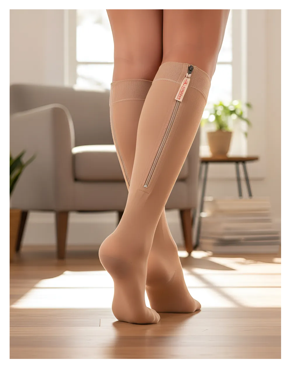 Meia Venosan Comfortline Cotton ZIPPER 30-40 mmHg 3/4 - Compre