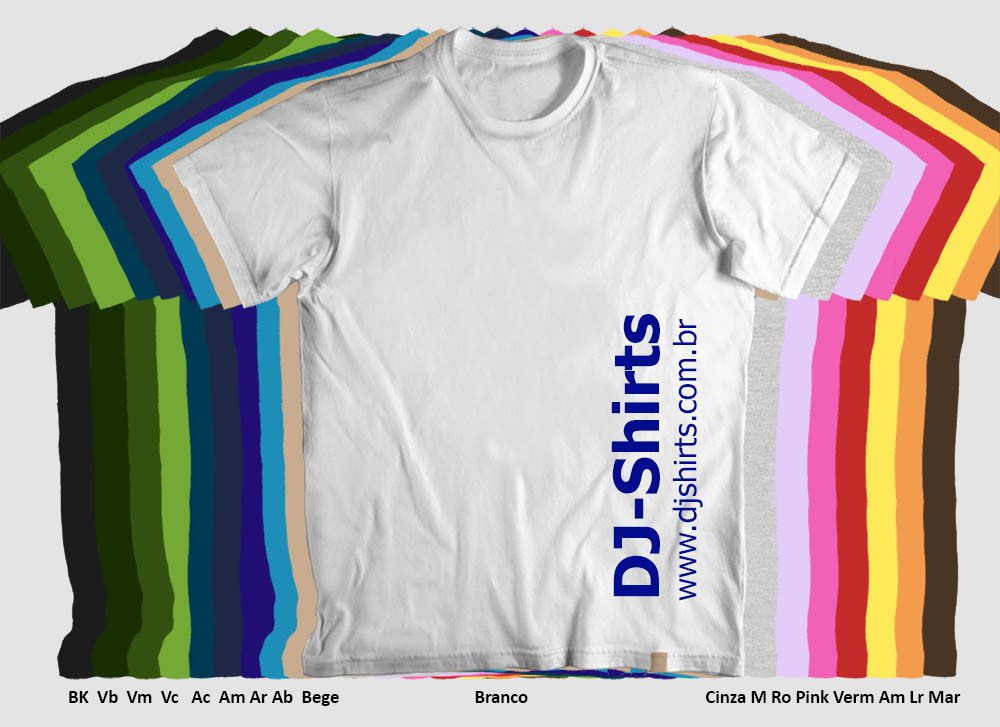 Camiseta Personalizada - Malha colorida 100% Algodão - DJ-Shirts -  Personalização, design, criação. Moda, presentes e decoração!
