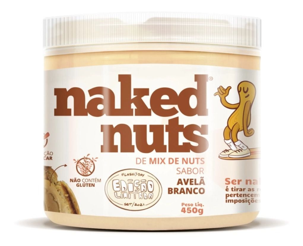 Mix de Nuts Sabor Avelã Com Chocolate Branco Naked Nuts Casa do Naturalista Produtos