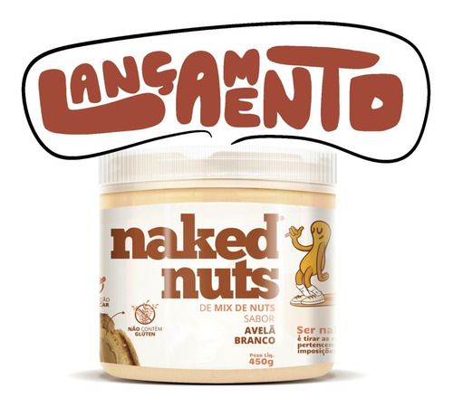 Mix de Nuts Sabor Avelã Com Chocolate Branco Naked Nuts Casa do Naturalista Produtos