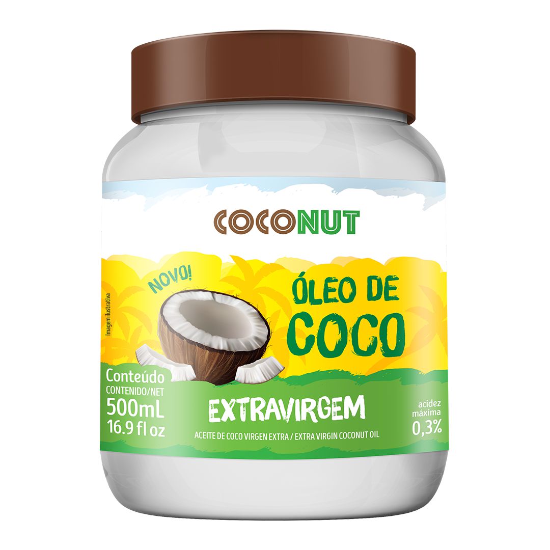 Óleo de Coco Extravirgem Coconut 500mL - Loja oficial QualiCoco