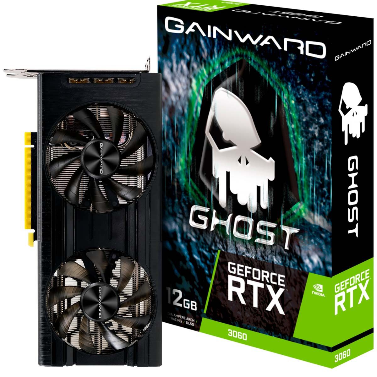 Placa de Vídeo Gainward GeForce RTX 3060 Ghost 12GB GDDR6 DLSS Ray Tracing  NE63060019K9-190AU - Intervia Informática - 43-99867-4716 / Loja  Informática - Pc Gamer - Assistência técnica