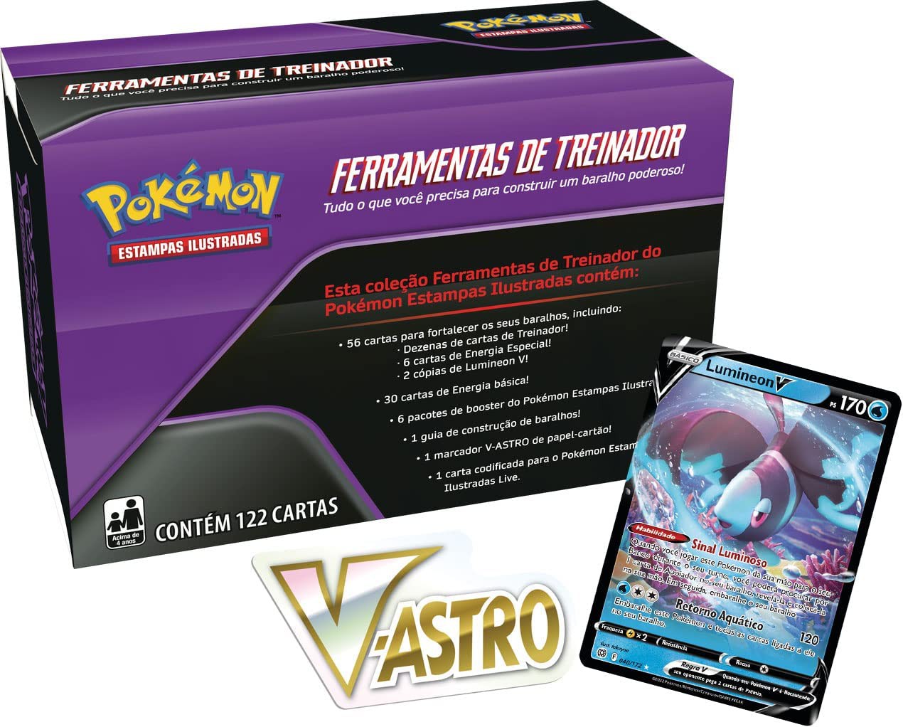 Pokémon Go Box de Coleção TCG Exeggutor de Alola V - Copag - Deck