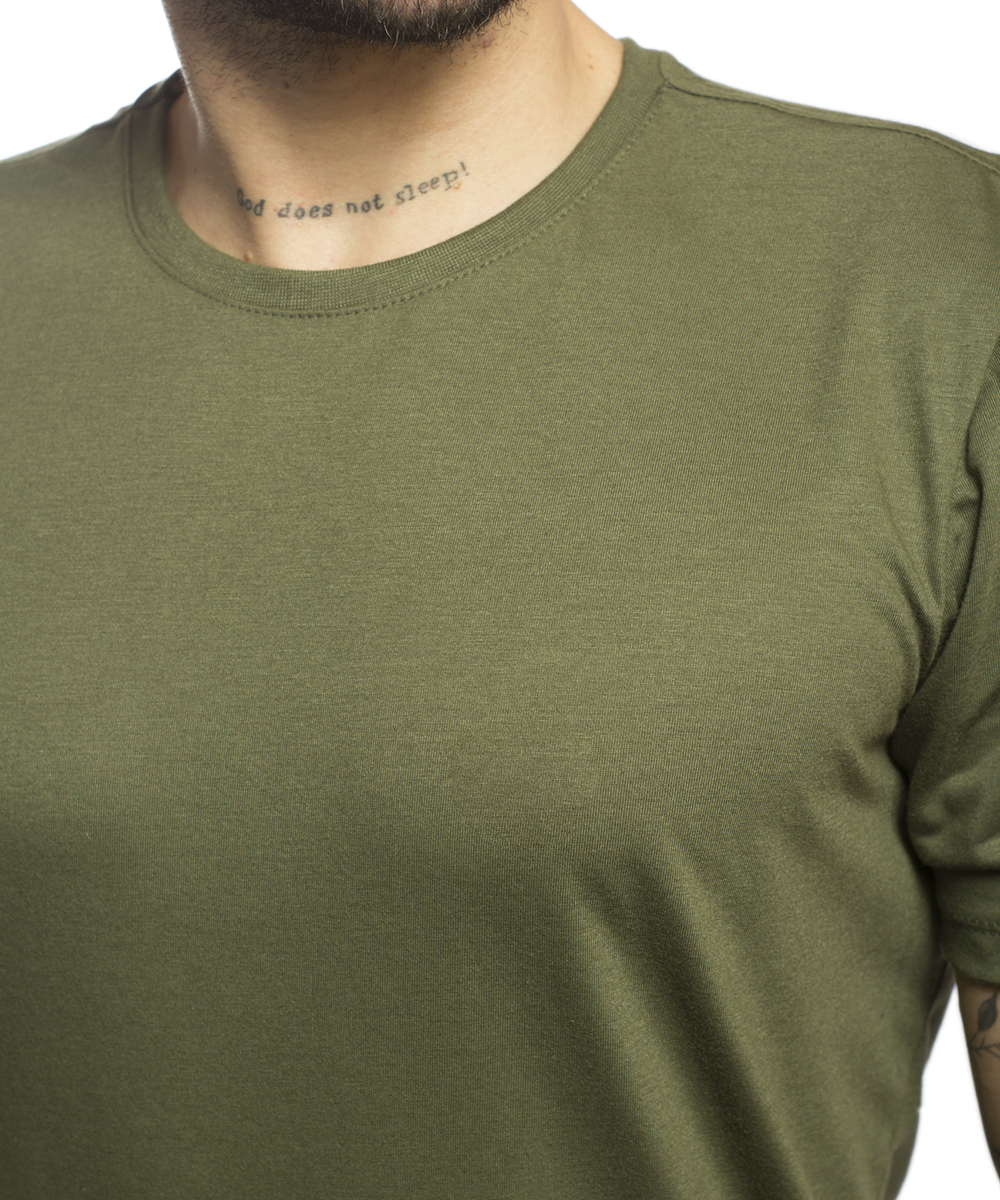 Regata Masculina Básica - Verde Militar, Algodão, Conforto E Versatilidade