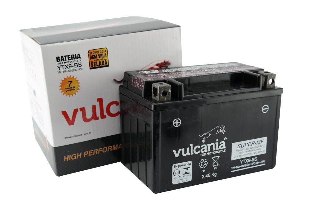 YUASA YTX9-BS Batteria Originale – Per Yamaha XT 600 (3UW/3TB/4PT) 1990-2002