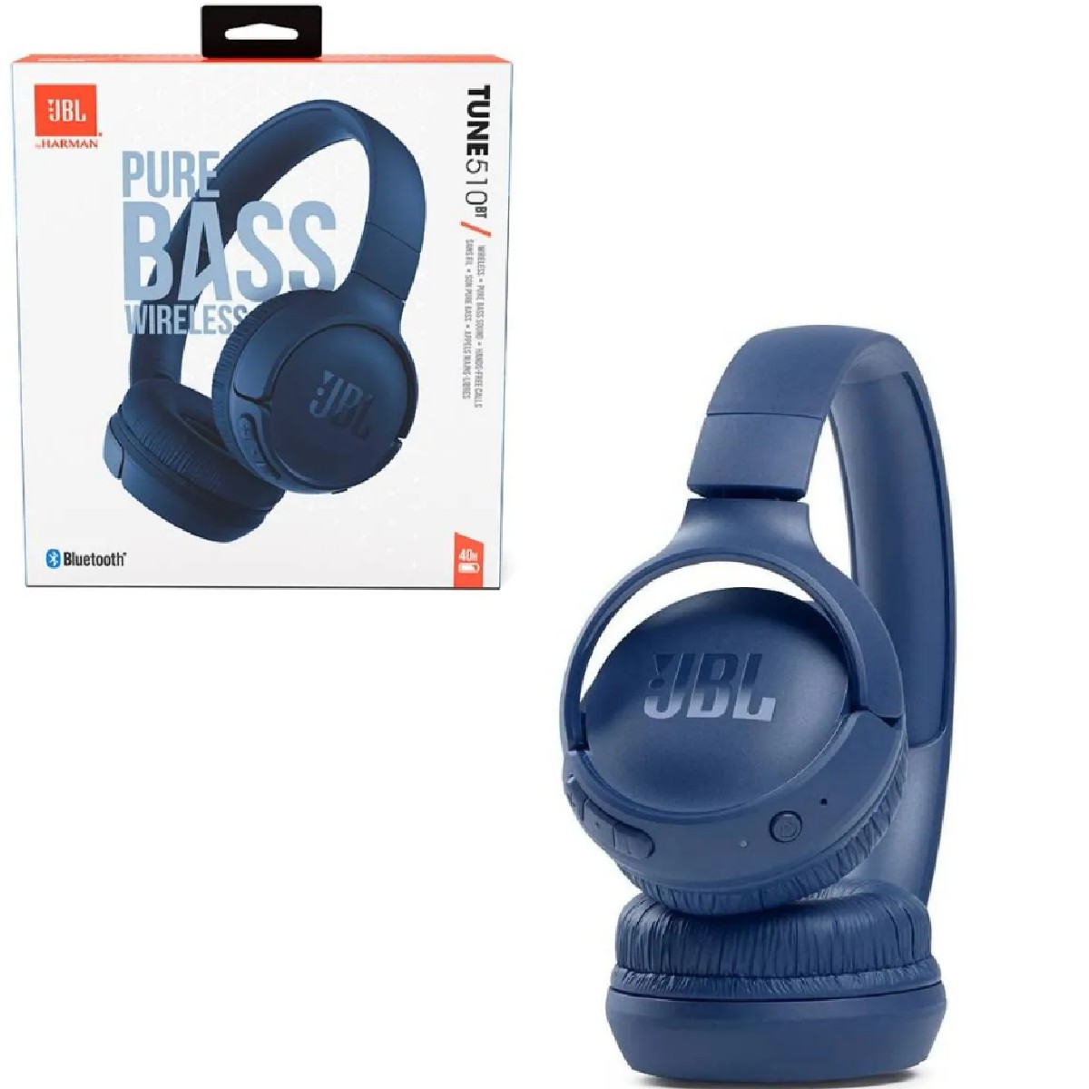 Headset JBL Pure Bass Wireless Azul (TUNE510) - Xplace Games | Loja de ...