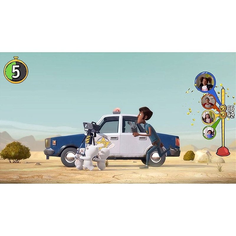 Xbox 360 Rabbit Invasion Jogo Rabbids Invasion O Show Interativo da TV - Xbox 360 - Usado ...