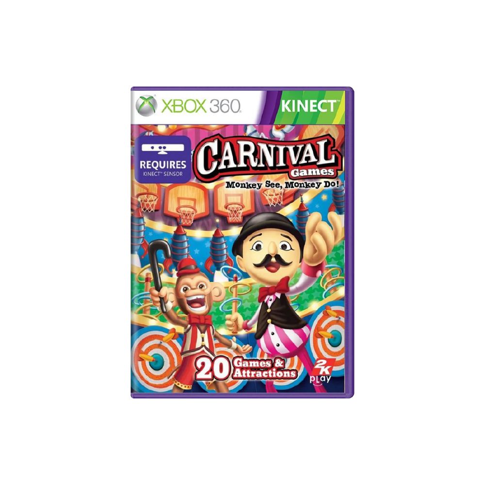 Carnival Games: Monkey See, Monkey Do - Xbox 360 (SEMINOVO