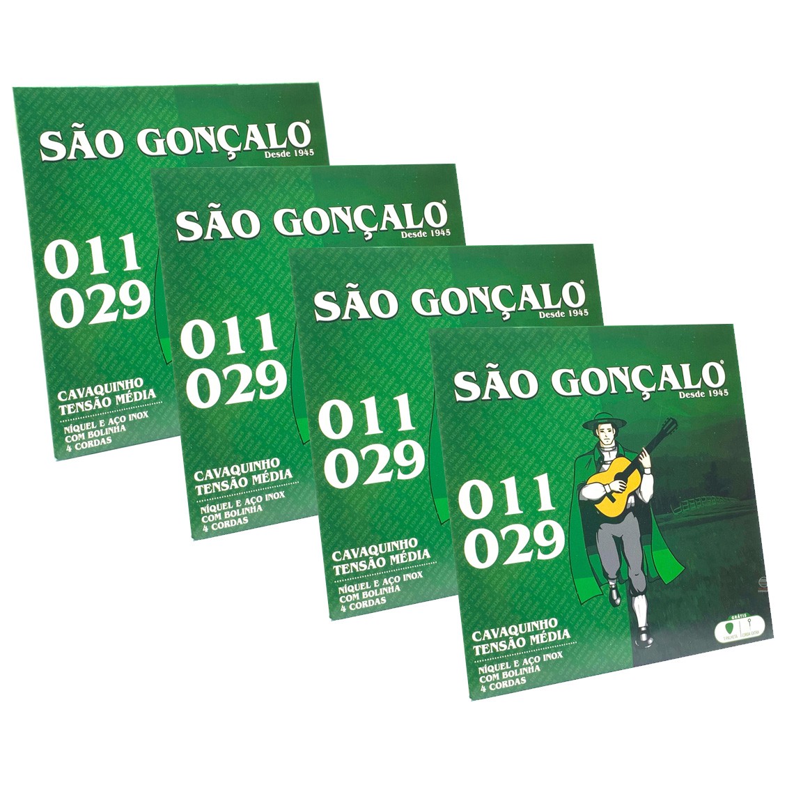 Jogo De Cordas Para Cavaco São Gonçalo 011 Com Bolinha - American Musical e  Magazine