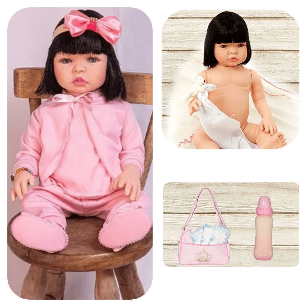 Boneca Bebe Reborn Barato Barata Super Linda - Chic Outlet