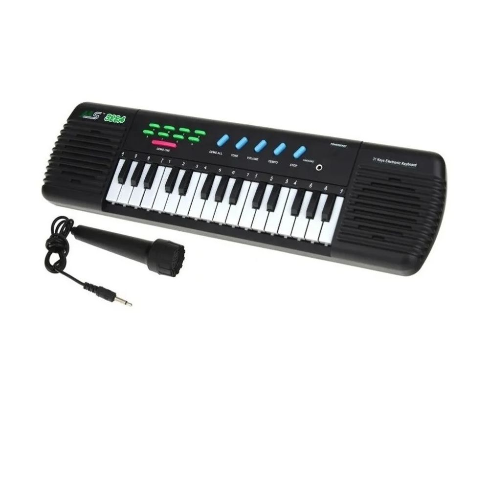 Teclado Infantil Musical 32 Teclas Keys Com Microfone Piano na