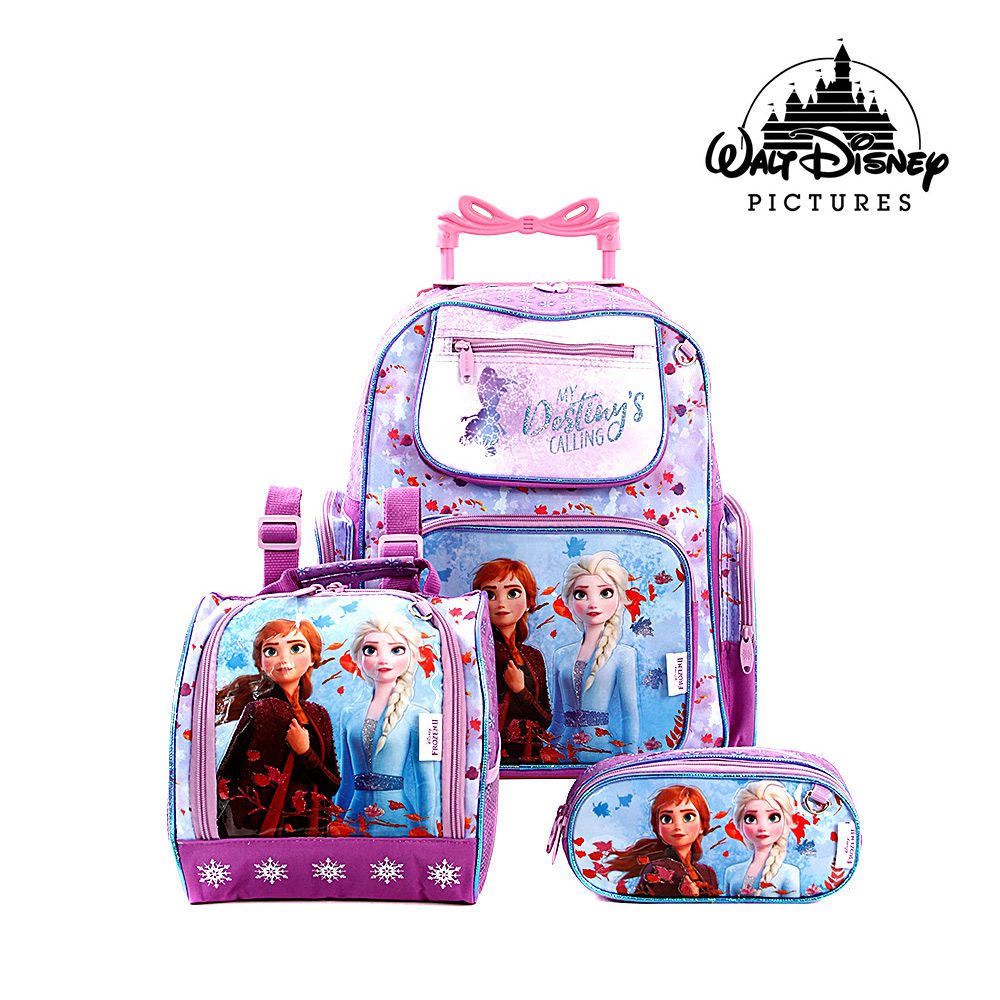 Kit Mochila Escolar Infantil Frozen 2 Elsa E Anna C Rodinha - Chic Outlet -  Economize com estilo!
