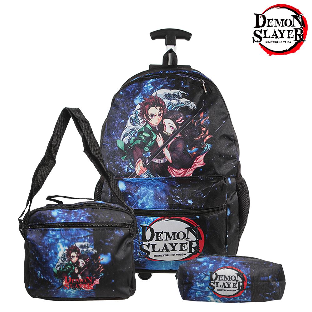 Mochila Demon Slayer Nezuko Naruto Personagens Desenho Anime