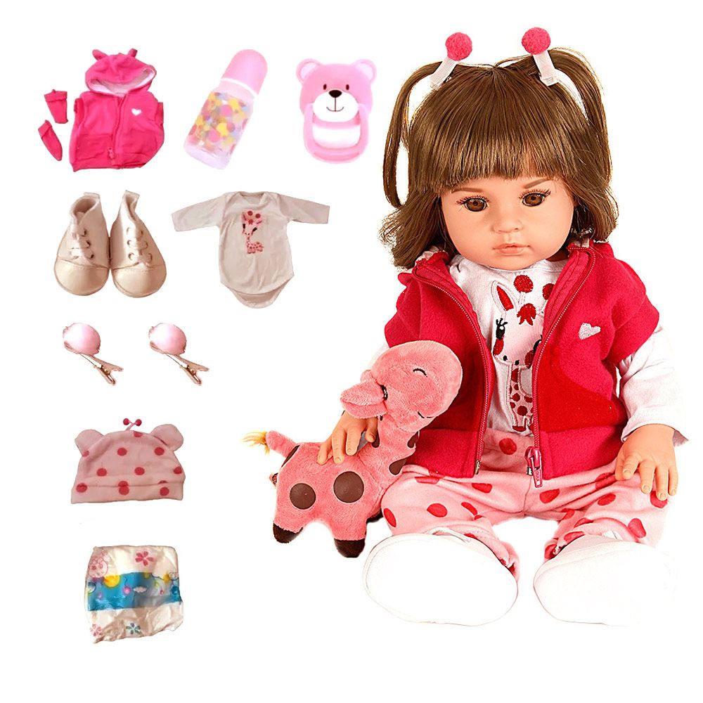 Boneca Bebê Reborn 100% Silicone Kit Completo Promoção NPK