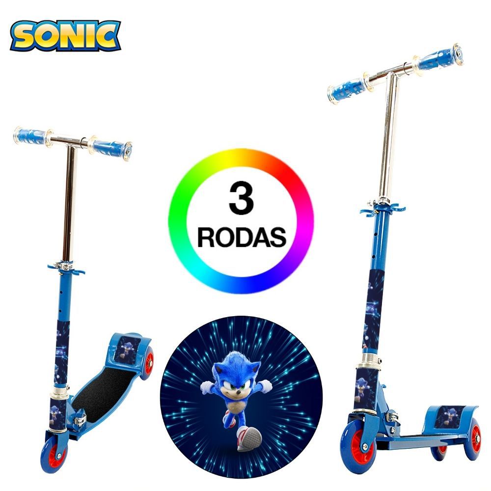 Conjunto Juvenil Masculino Sonic 3 Peças Fantasia Infantil - Escorrega o  Preço