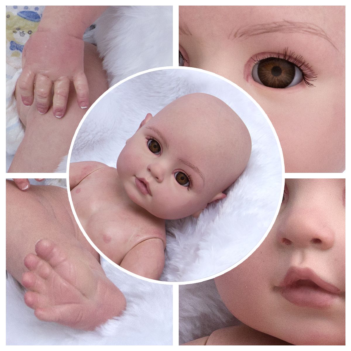 Bebê Reborn Boneca Menina Realista Brinquedo Banho Silicone