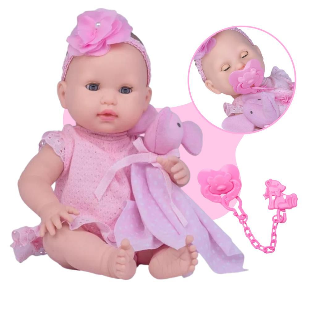 Boneca Bebe Reborn Yasmin Cegonha Reborn Dolls Mais 9 Acessórios 48cm em  Promoção na Americanas